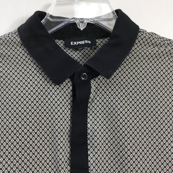 Express Mens Short Sleeve Polo Shirt Size L EXCELLENT Condition - Picture 2 of 6